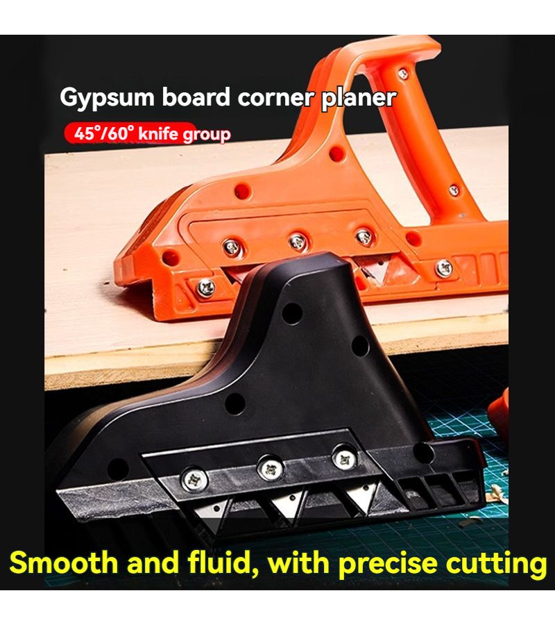 Orange Drywall Edge Tool 10 Blades for Precise 45 60 Degree Beveling Cutter - Image 1