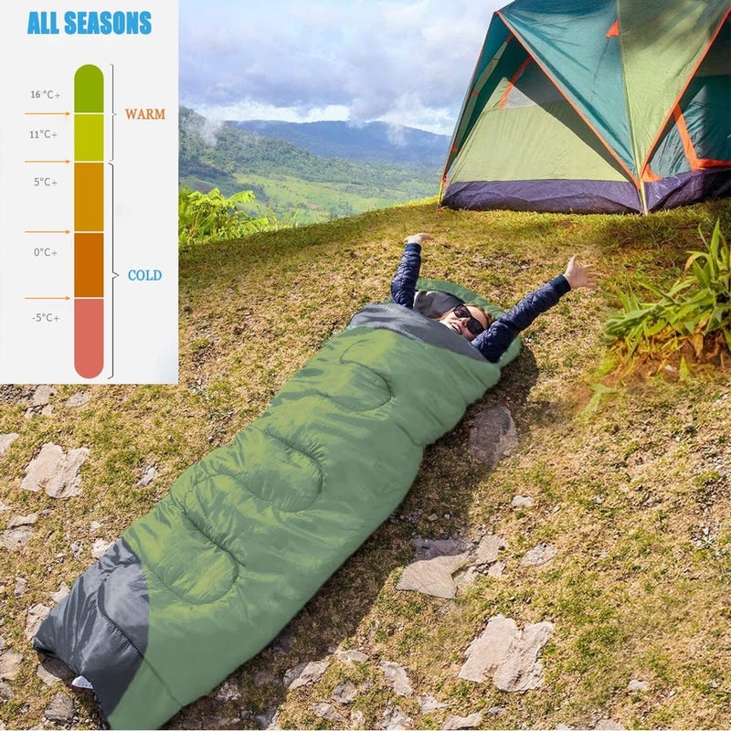 tuphen - Sleeping Bags for Adults Kids Boys Girls Backpacking Hiking Camping Microfiber Liner, Cold Warm Weather 4 Seasons Indoor Outdoor Use, Lightweight & Waterproof - Image 3