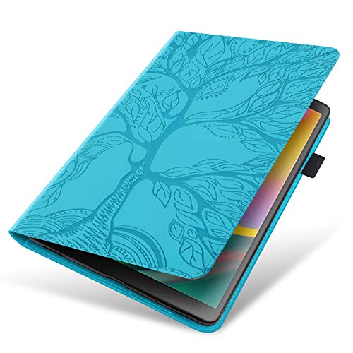 TIPOYOROO Case for Samsung Galaxy Tab A7 10.4'' 2022/2020 Lightweight PU Leather Flip Wallet Stand Cover Shell with Card Pocket Pencil Holder for Galaxy Tab A7 10.4 Inch SM-T500/503/505/507-Turquoise - Image 5