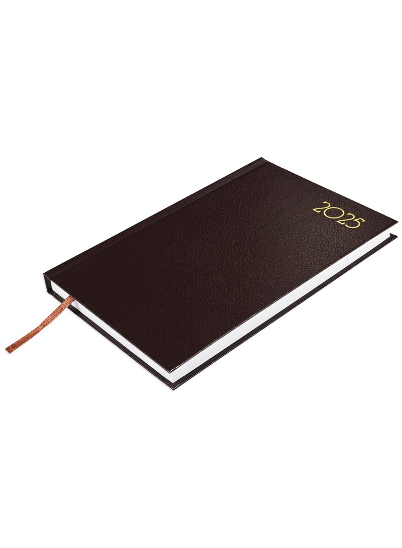 FIS FIS A5 Diary 2025 Chocolate (French) - FSDI29FR25CH  - Image 1