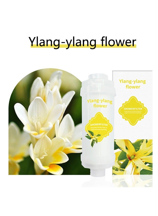 Vitamin Scented Beads shower Fliter, Anti Hair Loss, Prevents Dry Skin, Chlorine Removal, Rust Removal, Relaxing Aromatherapy, Non-Toxic (Ylang scent),100g  - Image 1