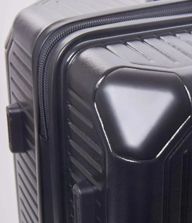 Echolac  Shogun 69 Cm Hardside 4-Double Wheeled Non-Expandable Check-In Luggage Trolley - Black  | Best Price UAE