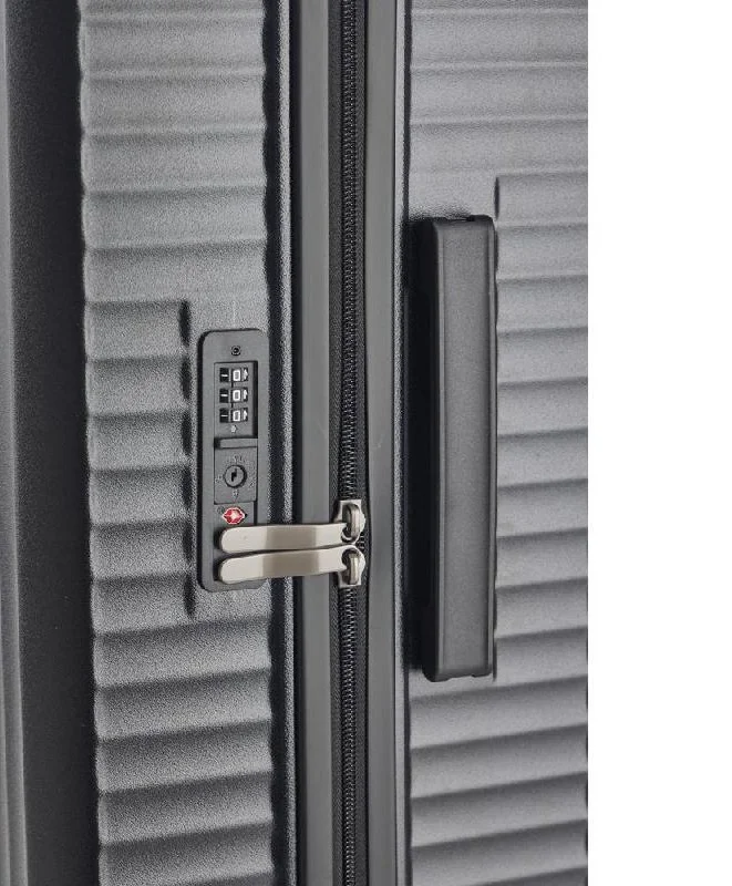 Echolac  Shogun 69 Cm Hardside 4-Double Wheeled Non-Expandable Check-In Luggage Trolley - Black  | Best Price UAE