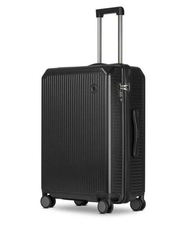 Echolac Shogun 69 Cm Hardside 4-Double Wheeled Non-Expandable Check-In Luggage Trolley - Black - Image 2