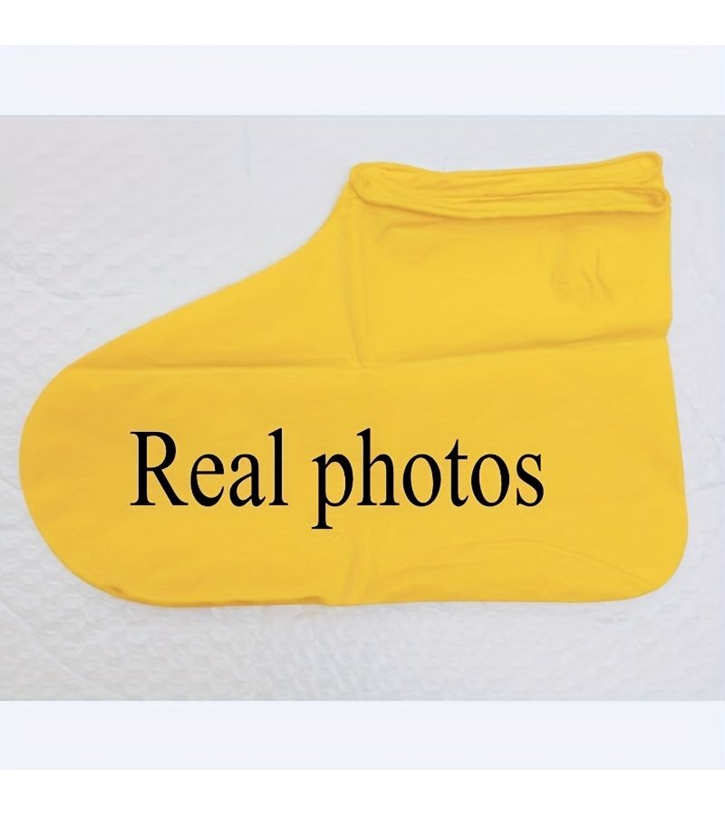 Outdoor Protective Shoe Covers 2pcs White Non Slip Wear Resistant Unisex - Image 5