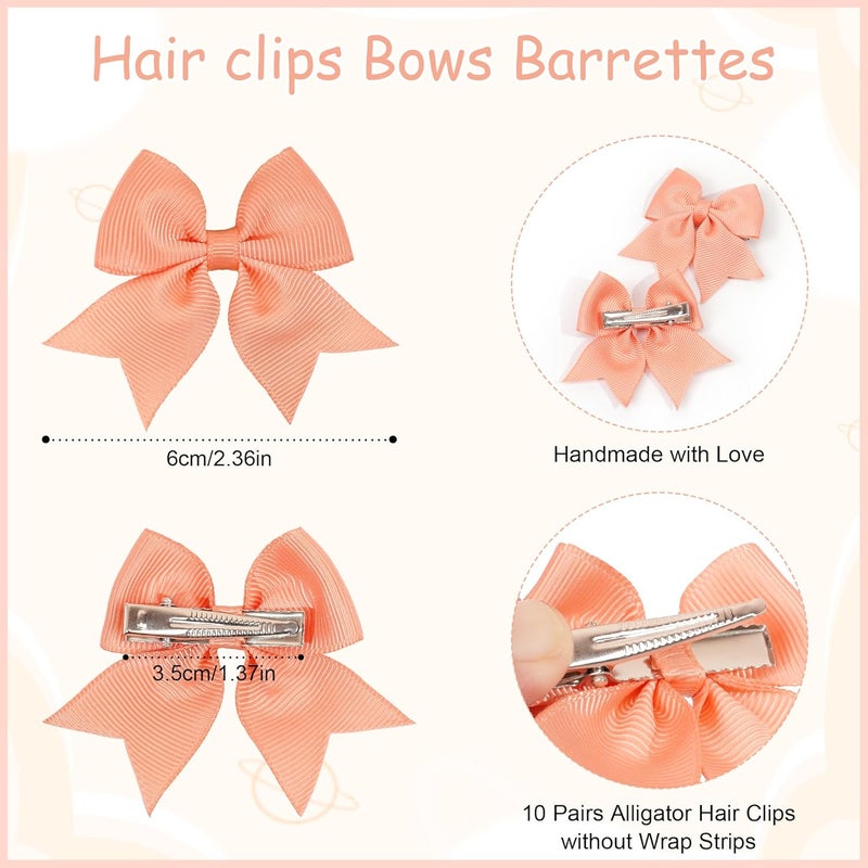 JOYOYO 60 Pieces Baby Bows Alligator Hair Clips in 30 Pastel Colors Barrettes and Bows for Baby GirlsToddlersKids - Image 2