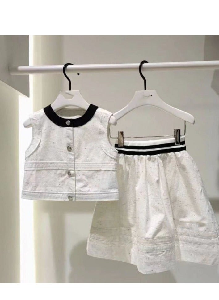Girls' Fashion Set (Vest+Pants) - Image 1