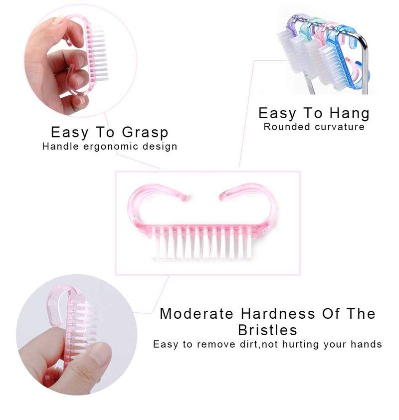 Benbeno 20PCS Handle Grip Nail Brush, Christmas Thanksgiving Gifts for Women Girls - Image 2