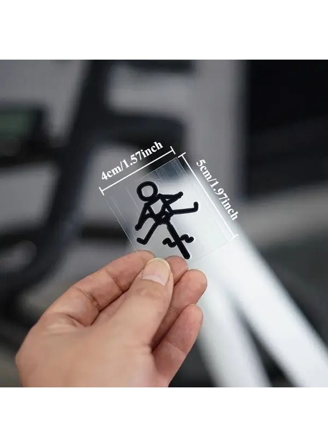 Black Cycling Over Water Vinyl Sticker Waterproof Sunproof Self Adhesive Bike Decal - Image 4