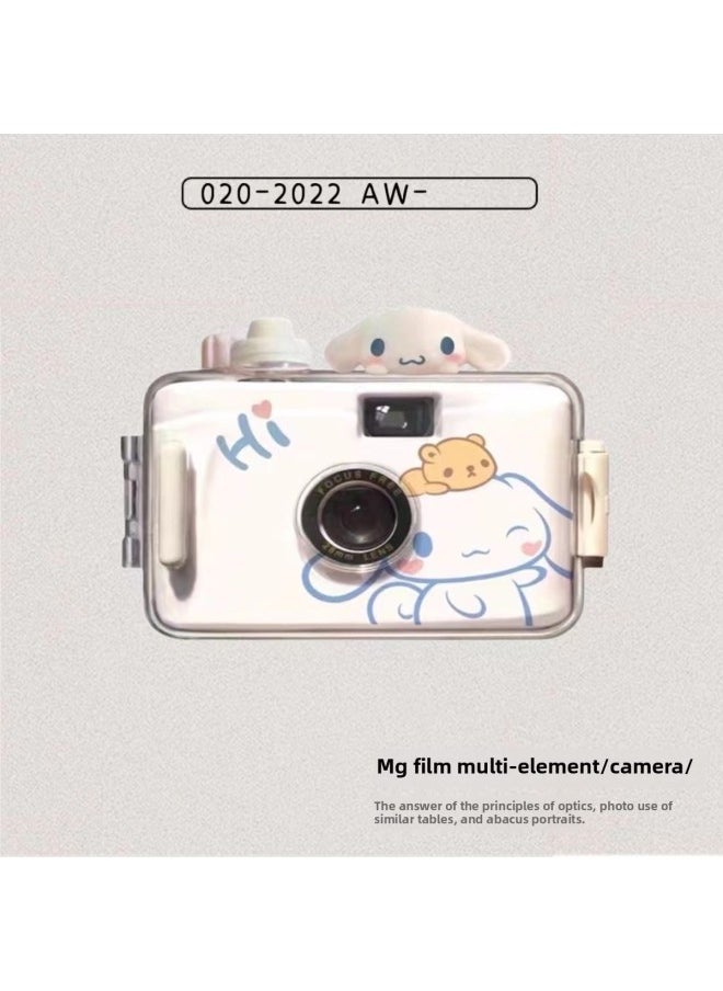 Generic Fool Camera Film Non-Polaroid Portable Small Camera Retro Film Gift Entry Student Children Camera-Body Color:Love K Cat Camera +8 Color Film + Waterproof Shell  - Image 2