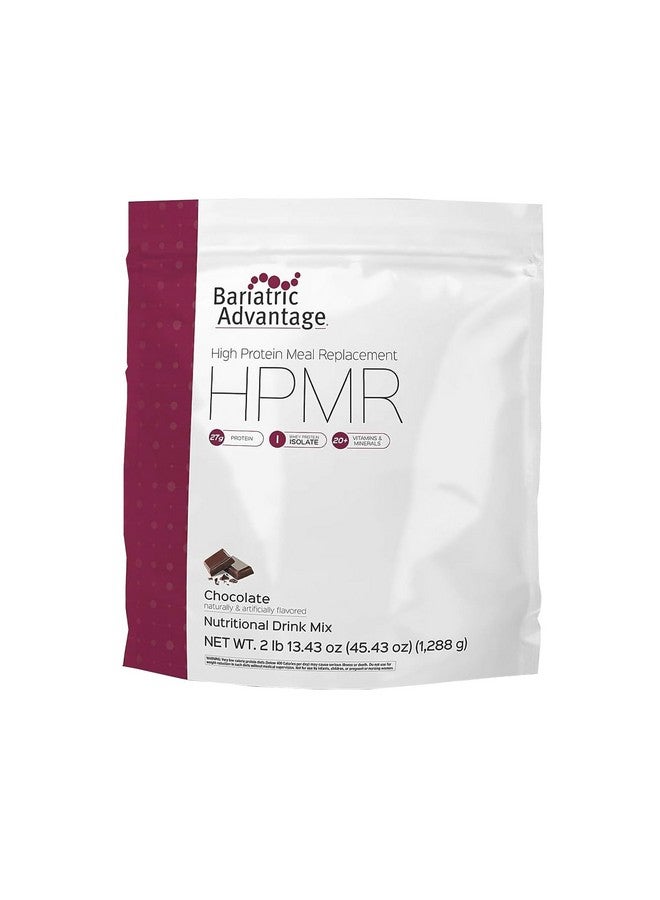 Bariatric Advantage High Protein Meal Replacement Drink Mix, Protein Powder Whey Isolate for Gastric Bypass and Sleeve Gastrectomy Patients, 27g Protein, Lactose Free - Chocolate - 28 Servings - Image 1