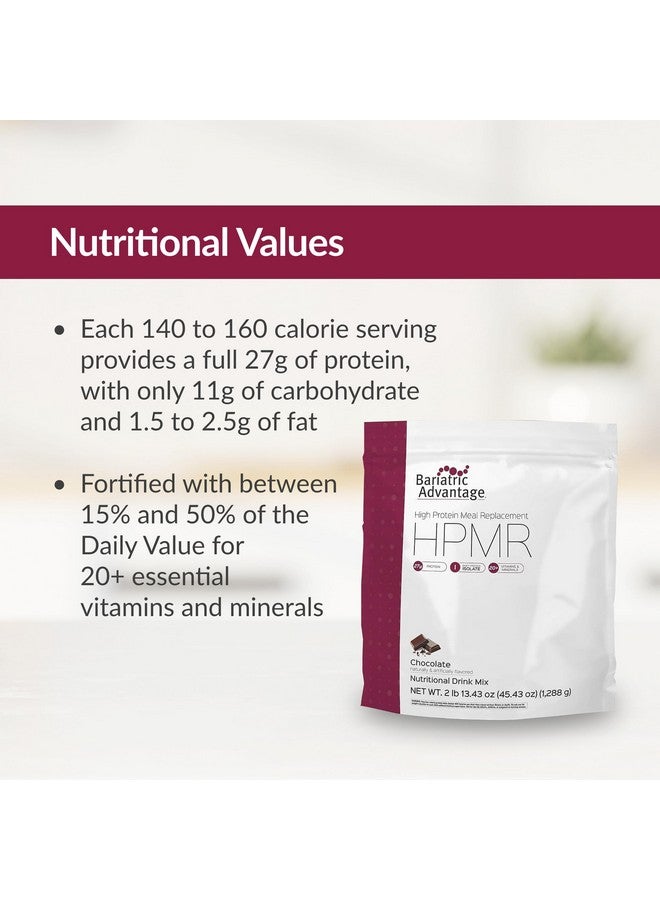 Bariatric Advantage High Protein Meal Replacement Drink Mix, Protein Powder Whey Isolate for Gastric Bypass and Sleeve Gastrectomy Patients, 27g Protein, Lactose Free - Chocolate - 28 Servings - Image 5