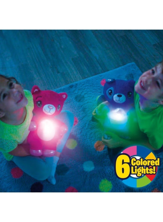 Star Belly Dream Lites Stuffed Animal Night Light – Cuddly Blue Puppy Plush – Projects Glowing Stars & Shapes in 6 Gentle Colors – Comforting Bedtime Companion Toy, As Seen on TV - Image 2