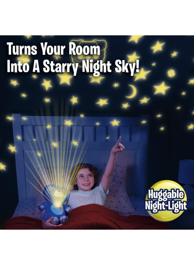 Star Belly Dream Lites Stuffed Animal Night Light – Cuddly Blue Puppy Plush – Projects Glowing Stars & Shapes in 6 Gentle Colors – Comforting Bedtime Companion Toy, As Seen on TV - Image 5