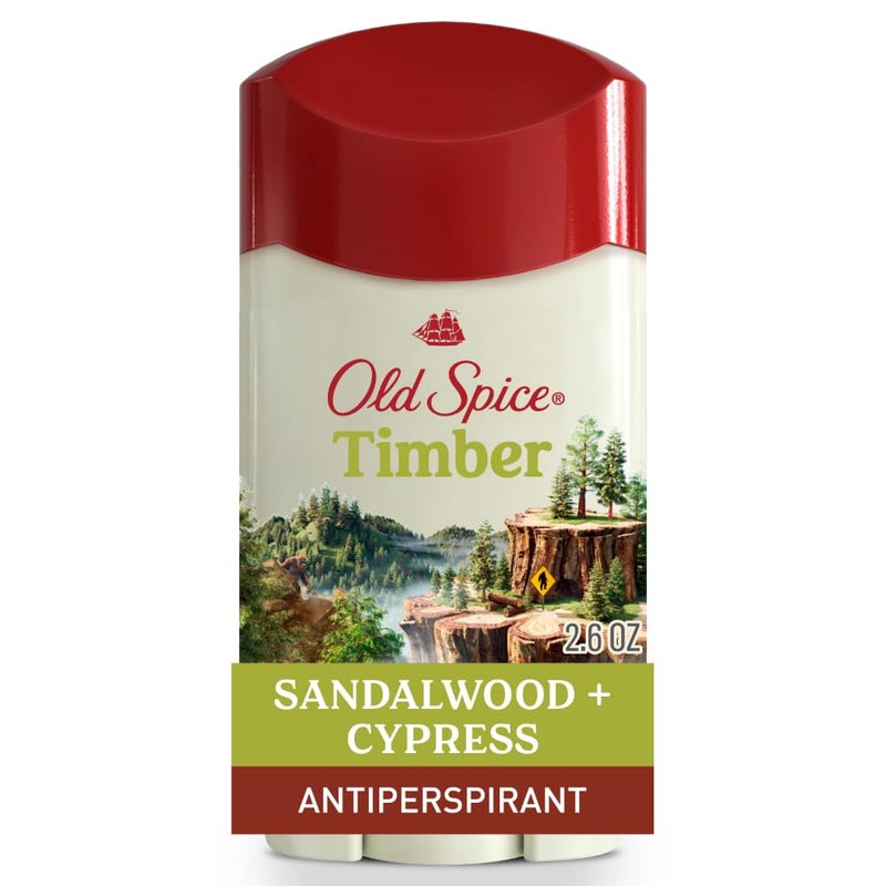 Old Spice Dry Feel Antiperspirant Deodorant for Men, 24/7 Freshness, 24/7 Sweat & Odor Protection, Gentle on Skin with Skin Conditioners, Timber with Sandalwood + Cypress Scent, 2.6 oz - Image 1