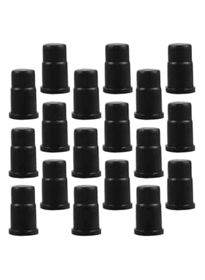 30 Pcs Stem Caster Sleeve Inserts 19x32mm for Furniture Chair Leg Protection Home Office - Image 1