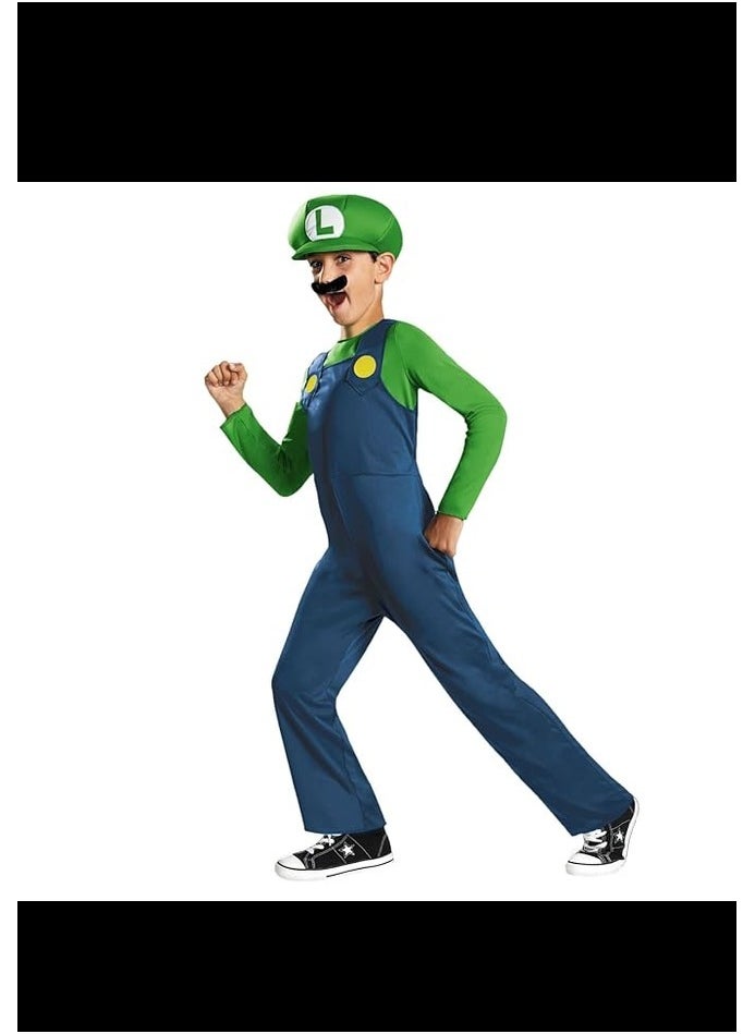 Disguise Nintendo Super Mario Brothers Luigi Classic Boys Costume Large1012 