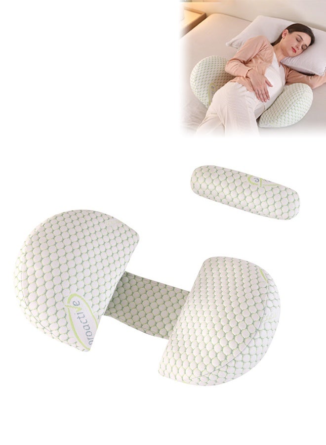 DUNISO Pregnancy Pillows for Sleeping, Maternity Pillows with Removable Bean Velvet Cover, U shaped  Sleeping Pillow, Adjustable, Removable and Washable, Suitable for The Back, Legs, Abdomen and Buttocks - Image 1
