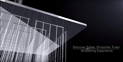 Marcoware Stainless Steel Heavy duty Maze Square Overhead Shower 12x12 Inches rain shower head for bathroom Without Arm, Chrome, Polished Finish - Image 4