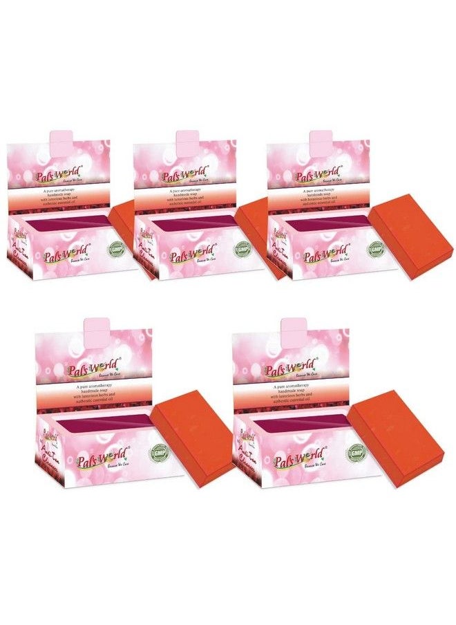 Pal's World Tan Removal Handmade Soap With Luxurious Herbs & Authentic Essential Oil Helps Fights Acne And Pimples Remove Dark Spots For Men Women (Anti Tan Cleanser) 75Gm Each (Pack Of 5)  - Image 2