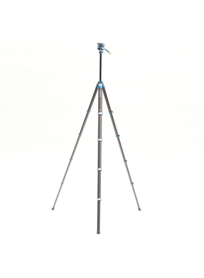 Benro Cb259Cfk Qing Niao Professional Photography And Video Dual-Level With Handle Hydraulic Head, Mirrorless And Dslr Camera Portable Plate, Flat Tube Carbon Fiber Tripod Kit - Image 5