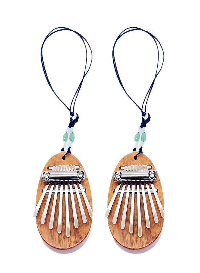 xinxingin 2 Piece Mini Thumb Pianos, 8-Note Hand Piano Musical Instruments for Beginners, Travel & Gifts, Compact Finger Piano for Music Lovers, Family Gatherings & Outdoor Activities - Image 1
