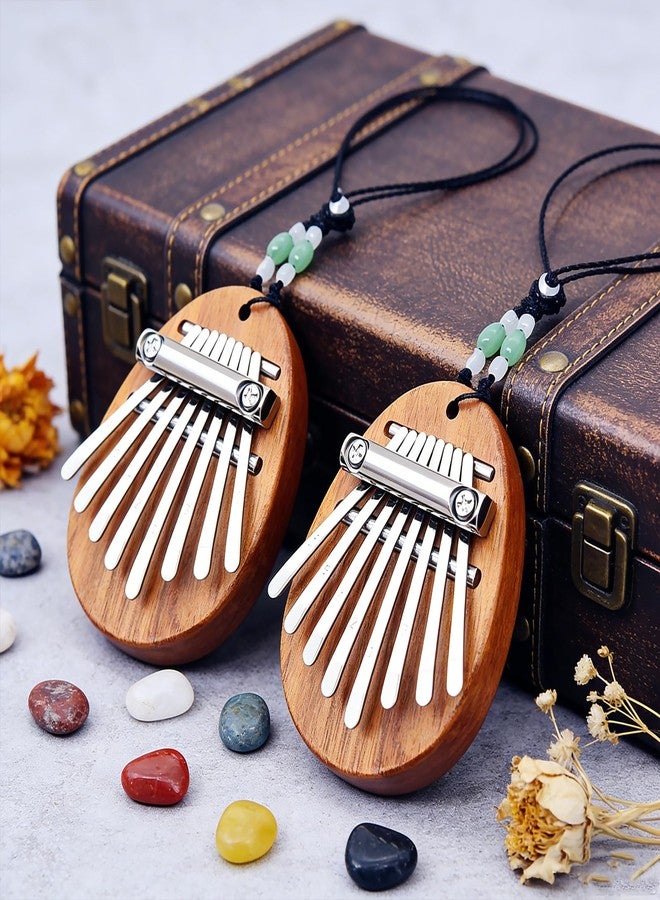 xinxingin 2 Piece Mini Thumb Pianos, 8-Note Hand Piano Musical Instruments for Beginners, Travel & Gifts, Compact Finger Piano for Music Lovers, Family Gatherings & Outdoor Activities - Image 5