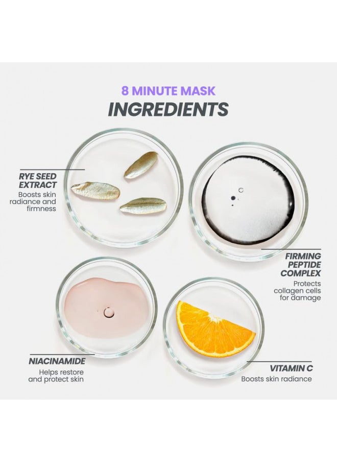 Wonderskin - Wonderskin 8 Minute Mask, Hydrating Face Mask, Anti Aging Face Mask Packed with Vitamin C and Niacinamide, Moisturizing Face Mask Pack of 8 - Image 1