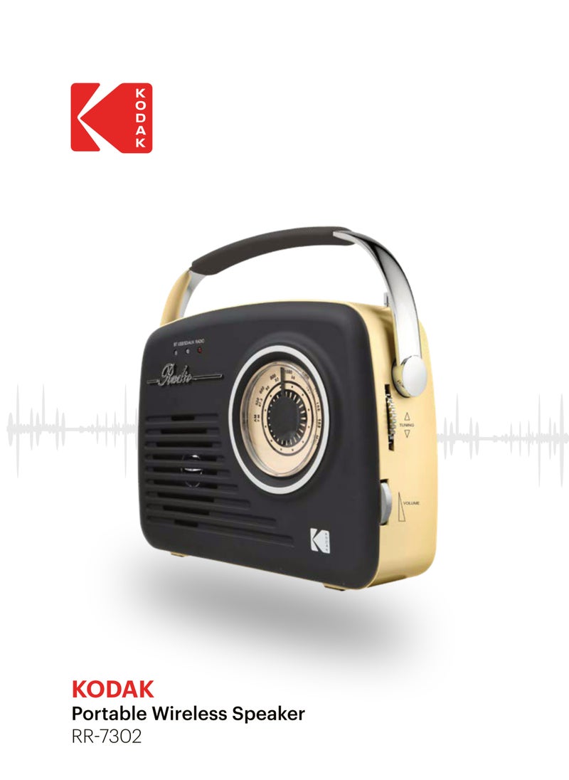 Kodak - Radio Wireless Rechargeable Battery 3.7V/1200 mAh Black - Image 1