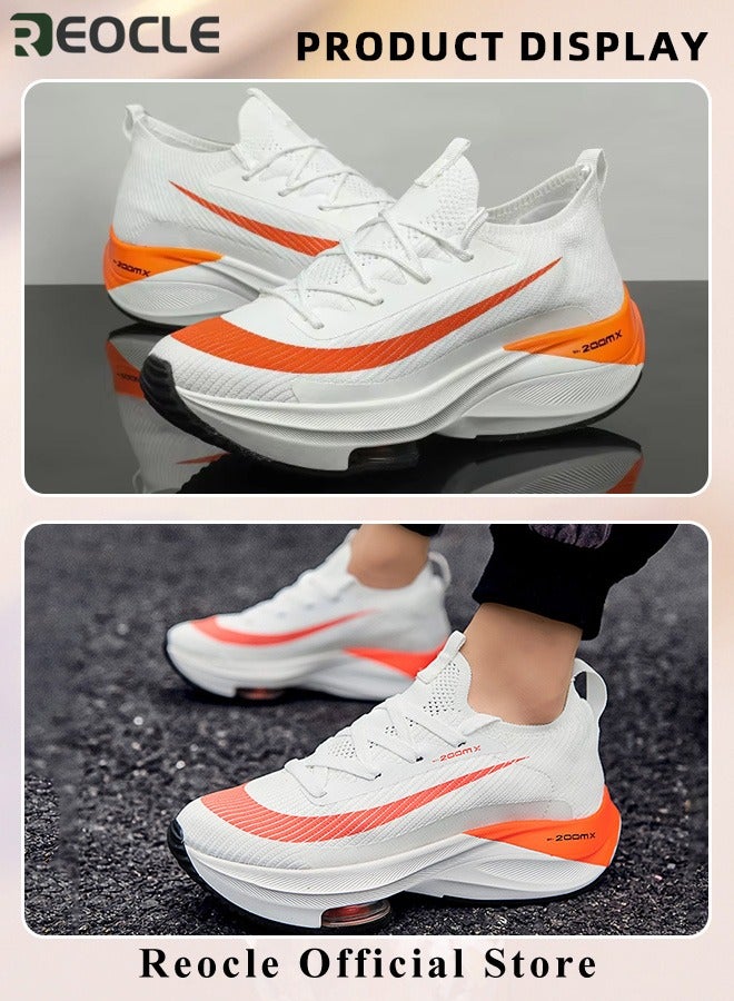 REOCLE Men's Sneakers Air Cushion Lace-up Casual Shoes Casual Shoes Ultralight Breathable Sports Shoes for Running & Walking & Long Journey & Outdoor Adventures - Image 4