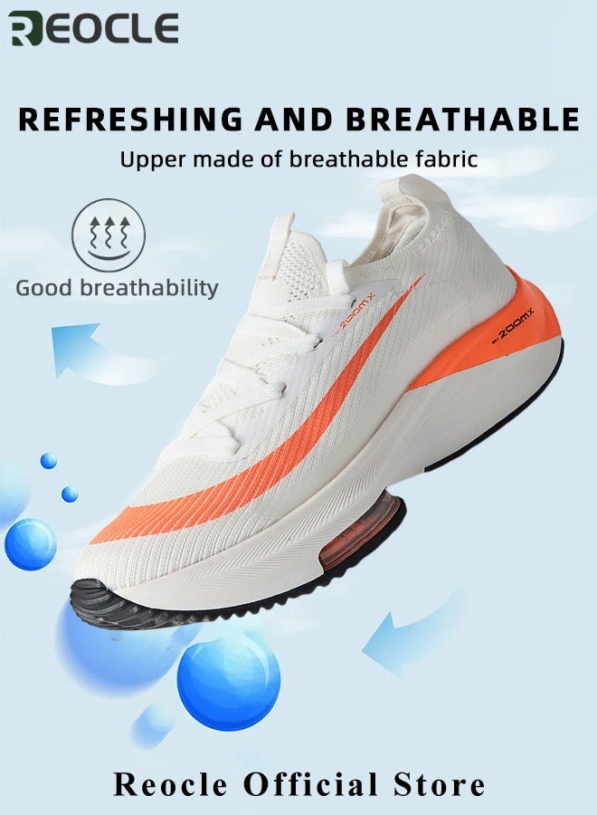 REOCLE Men's Sneakers Air Cushion Lace-up Casual Shoes Casual Shoes Ultralight Breathable Sports Shoes for Running & Walking & Long Journey & Outdoor Adventures - Image 5