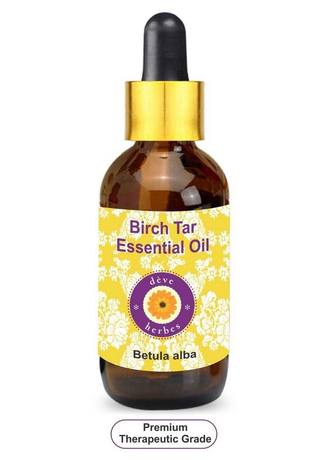 Deve Herbes - Pure Birch Tar Essential Oil 15Ml (Betula Alba) With Glass Dropper100% Natural Therapeutic Grade Steam Distilled - Image 1