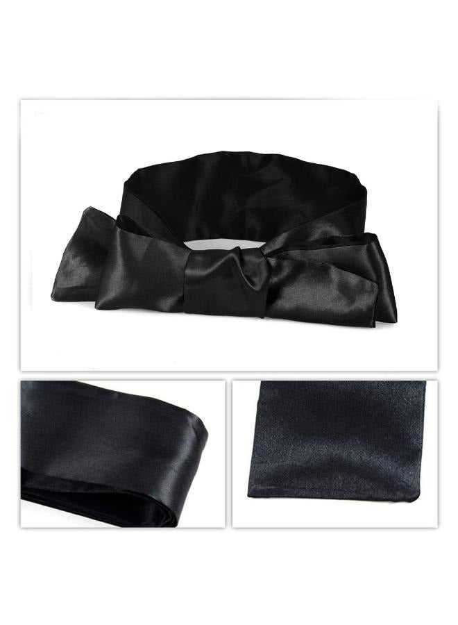 Pack of 2 Blindfold Sleeping Satin Sleep Mask Soft Eye Mask for Sleeping Travel - Image 3
