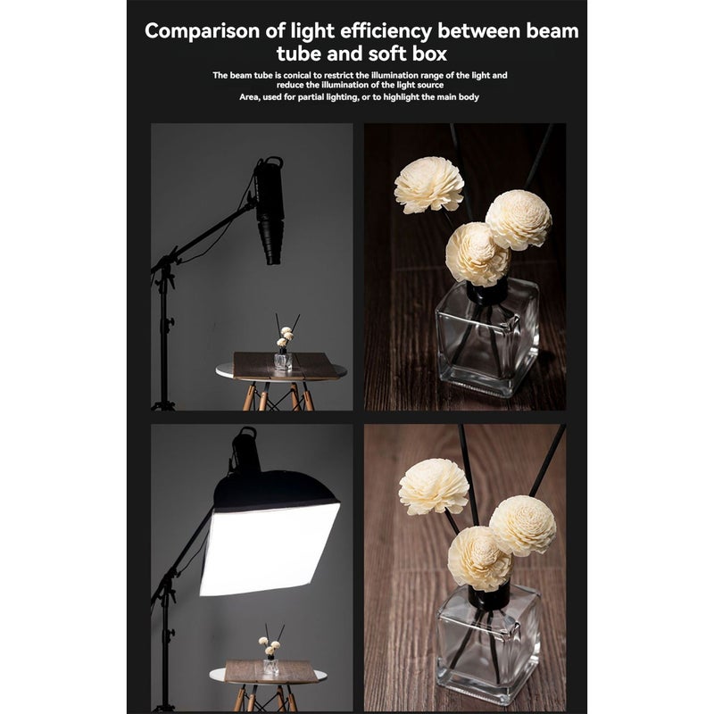 Metal Beam Cylinder Pig Beak Spotlight Cylinder with Honeycomb Grid 5pcs Colour Filter Kit Suitable for Bully Port / Bowens Port / Roof Lights - Image 3