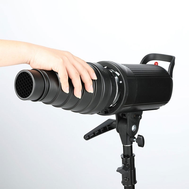 Metal Beam Cylinder Pig Beak Spotlight Cylinder with Honeycomb Grid 5pcs Colour Filter Kit Suitable for Bully Port / Bowens Port / Roof Lights - Image 5