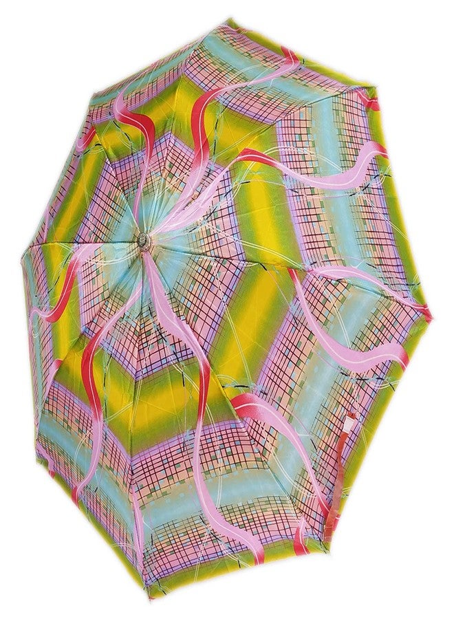 RAINPOPSON 2 Fold Printed Big Size Umbrella for Women & Men UV Protection Office Umbrella Combo for Girls/Men/Women (Multicolor Printed) - Set of 2 - Image 3