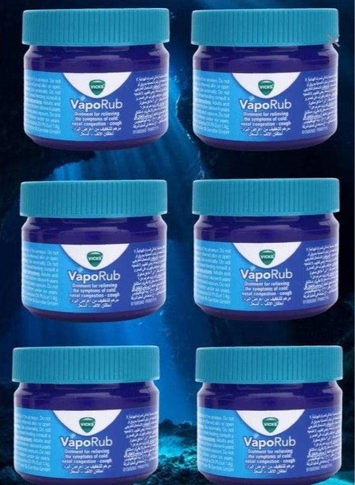 Vicks 6 قطع من مرهم فابوروب 50 جرام