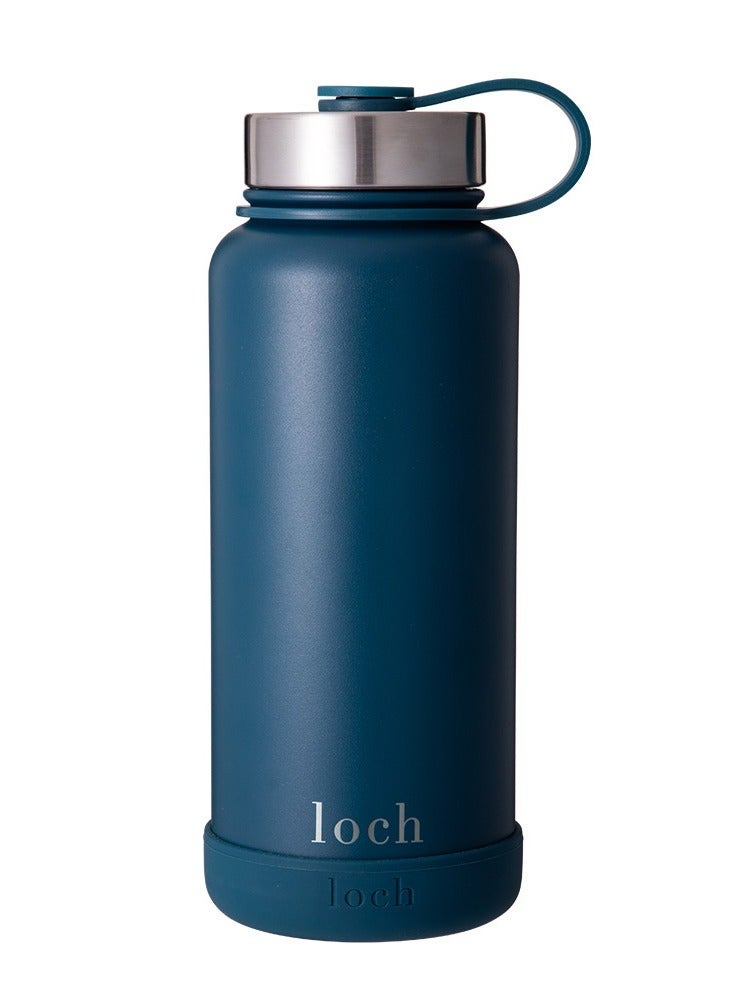 لوك زجاجة أحادية اللون بلون البترول الأزرق 900 مل - Image 1