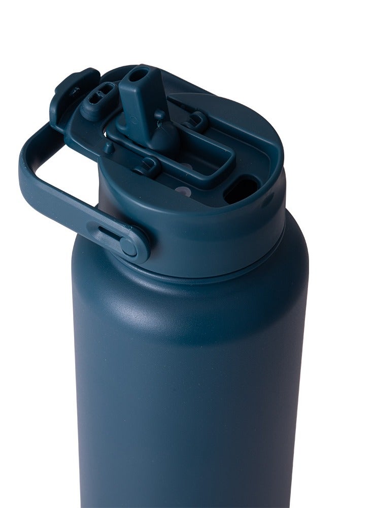 لوك زجاجة أحادية اللون بلون البترول الأزرق 900 مل - Image 3