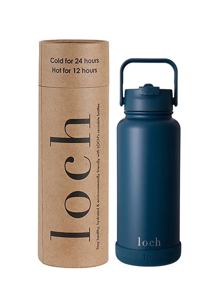 لوك زجاجة أحادية اللون بلون البترول الأزرق 900 مل - Image 5