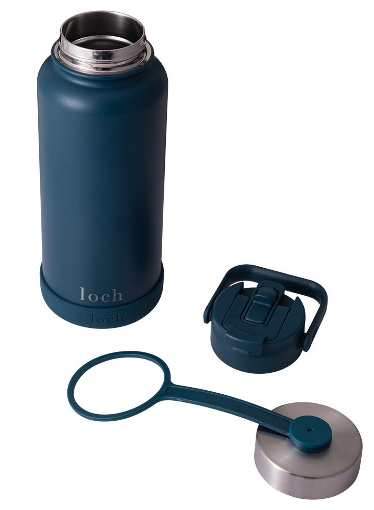 لوك زجاجة أحادية اللون بلون البترول الأزرق 900 مل - Image 4