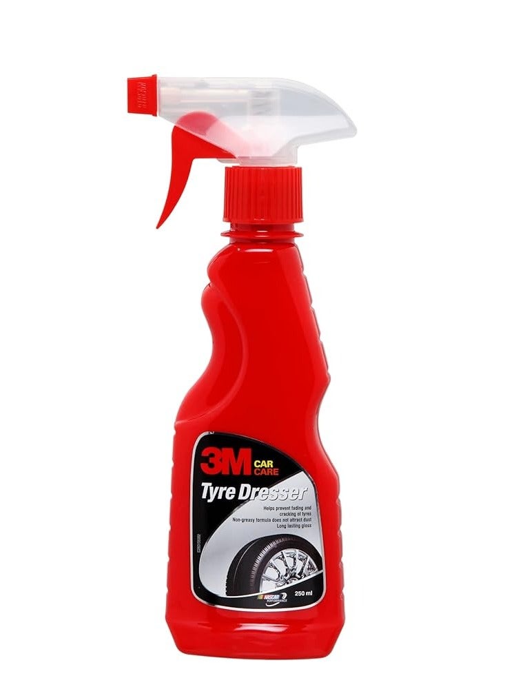 3M 3M Auto Specialty Tyre Dresser (250 ml) Long-Lasting Tyre Gloss Prevents Fading and Cracks Non-Greasy with Pleasant Fragrance - Image 1