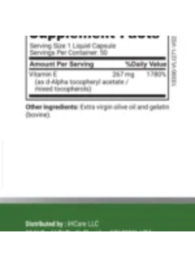 NATURE'S CHEC Vitamin E400 50 CAPSULES - Image 2