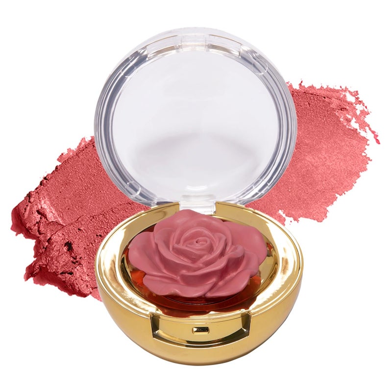 Winky Lux Cheeky Rose Cream Blush â€“ High Pigment, Weightless Color for Cheeks, Effortlessly Blendable Makeup with Vitamin E, Cool Toned Light Pink, Tea Time - Image 1