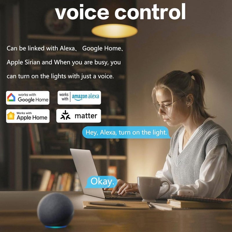 Razuvious Matter Smart Plug, Smart Plug for Homekit, Smart Outlet with Schedule and Timer, Super Easy Setup, Works with Apple Home, Siri, Alexa, Google, Privacy & Security, 2.4G WiFi Only (2 Pack) - Image 5