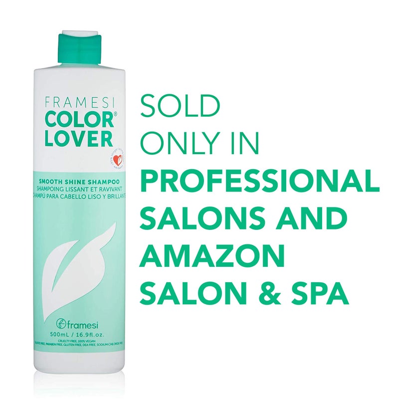FRAMESI Smooth Shine Sulfate Free Shampoo for Color Treated Hair, 16.9 Fl Oz - Image 3