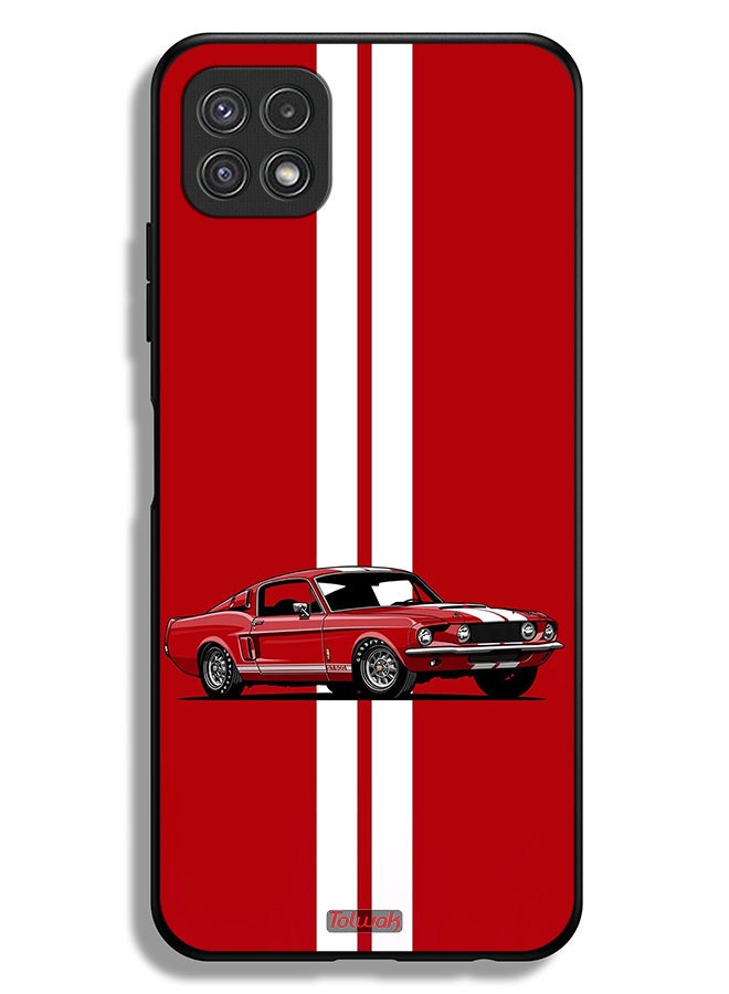 Tolwak Samsung Galaxy A22 5G Protective Case Cover Vintage Car Abstract Art - Image 1