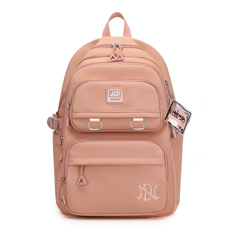 Fashionable New Cross-Border Casual Backpack for Middle School Students - Large Capacity Travel Bag for Girls, Korean Style