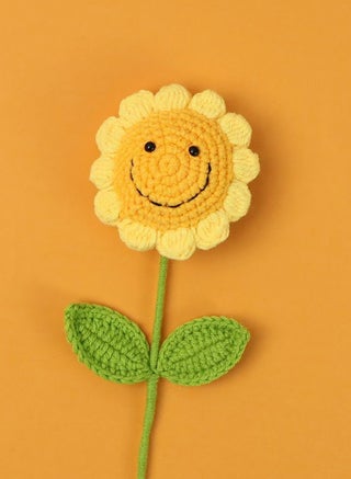 Yellow smiley sunflowers