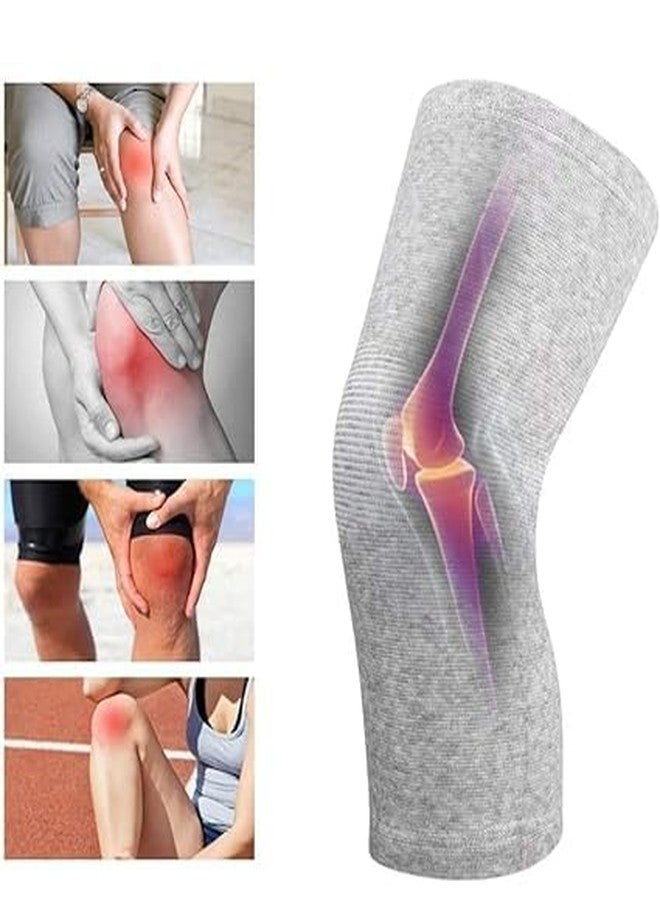 VAGMI Bamboo Compression Knee Sleeves - Instant Pain Relief for Women Gym, Running, Basketball, Meniscus Tear, Sports, Joint Pain Relief - Image 3